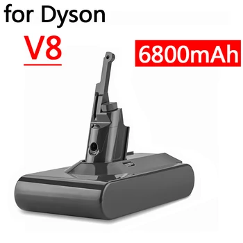 Dyson V8 pil 6800mAh 21.6 V pil İçin Dyson V8 Pil Mutlak Hayvan Li-İon Elektrikli Süpürge şarj edilebilir pil SV10
