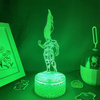 Anime Hunter x Hunter Dönüştürülmüş Gon Freecss 3D LED Gece Lambası Çocuk için Hediye Otaku yatak odası dekoru Manga Hxh Gon Neon Lav Lambası