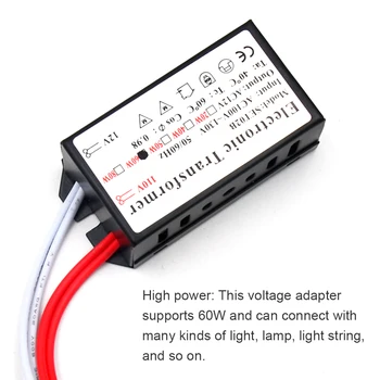 Kapalı açık ampul gerilim dönüştürücü ışık dize sel lamba çalışma spot regülatörü taşınabilir 110V için 12V adaptörü