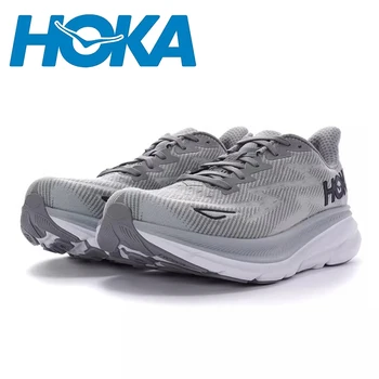 HOKA Clıfton 9 Sneakers Yeni Erkekler koşu ayakkabıları Açık spor ayakkabılar Nefes Hava Mesh Spor Elastik Örgü Vamp Tenis Ayakkabıları
