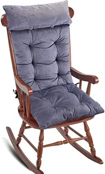 Sandalye Minderi,Yumuşak Kalınlaşmak sallanan sandalye Minderi Seti Ayrılabilir Boyun Yastık Sırt Desteği, Bağları ile Rahat Sandalye minderi Ped