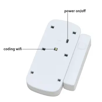 1~8 ADET Akıllı Ev Kablosuz Sensör Alarmı Tuya Akıllı App Uzaktan Kumandalı kapı Açık Kapalı Dedektörleri Alexa Google Ev Ifttt