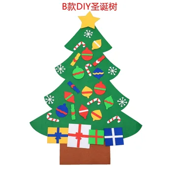 Çocuklar için dekoratif ürünler DIY üç boyutlu Noel ağacı çocuk Hediye kolye