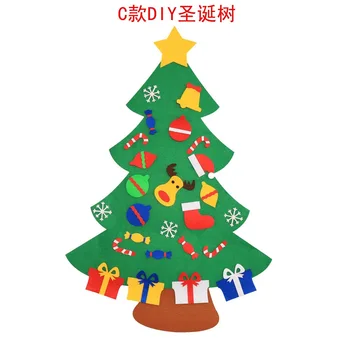 Çocuklar için dekoratif ürünler DIY üç boyutlu Noel ağacı çocuk Hediye kolye
