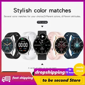 Spor akıllı bilezik 1.28 İnç akıllı saat kordonu Smartwatch Su Geçirmez akıllı saat Android Ios İçin Evrensel akıllı saat