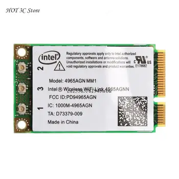 Çift Bant 2.4 GHz/5 Ghz 300Mbps WiFi Bağlantısı Mini PCI-E Kablosuz Kart Intel 4965AGN NM1 dropshipping