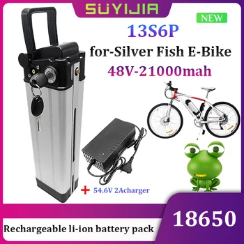 Yeni 48 V 21000 mAh 18650 Şarj Edilebilir li-ion pil için-Hibrid Kentsel Katlanır Elektrikli Bisiklet Silverfish Pil Dahili BMS
