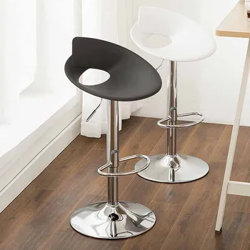 Beyaz Masa Modern Yüksek Tasarımcı Yemek bar sandalyesi Berber Minimalist Ayarlanabilir Cafe bilgisayar sandalyesi Metal Şezlong Mobilya XY50BC