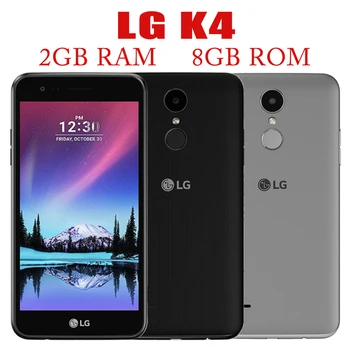 Orijinal Unlocked LG K4 M160 8 GB ROM 2 GB RAM Smartphone 4G LTE Dört Çekirdekli Arka Cep Kamera 5MP 5.0 