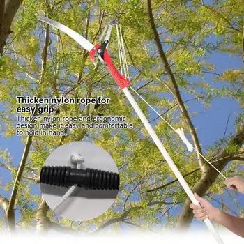 Açık Yüksek irtifa Uzatma Lopper Şube Makas Testere Halatları Uzatılabilir Ağaç Budama Testere Kesici Bahçe Giyotin Aracı