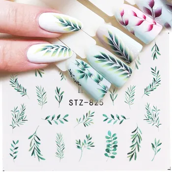 Nail Art Water Transfer Sticker Decals Flower Leaf Summer DIY Manicure Decor nail sticker art decorations наклейки для ногтей