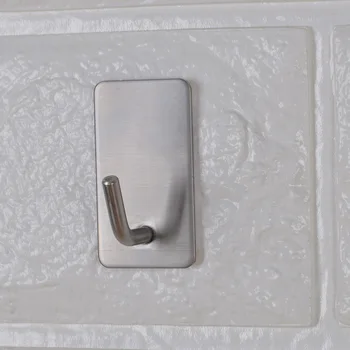 1 Adet Kendinden Yapışkanlı Paslanmaz Çelik Duvar Kanca anahtar çantası Askısı Yapışkan Mutfak Ev Banyo Depolama Asılı Tutucu Su Geçirmez Havlu