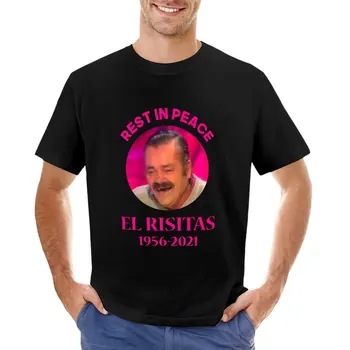 El Risitas, juan joya borja, Rıp Risitas 2021 T-Shirt eşofman gömlek grafik tees t shirt adam ağır t shirt erkekler için