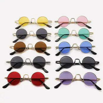 UV400 Koruma Küçük Yuvarlak Güneş Gözlüğü Renkli Punk Hippi güneş gözlüğü Daire Tonları için Parti / Plaj / Seyahat / Streetwear