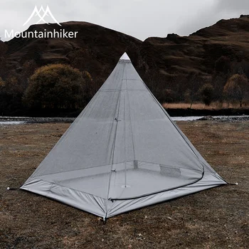 3-4 Kişi Çift Katmanlı Piramit Güneş Koruyucu Ve Yağmur Geçirmez Kamp Çadırı Büyük Gazebo Sunshelter Tente De Kamp