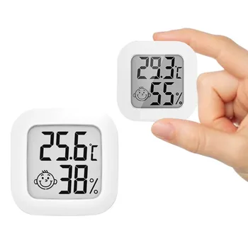 Mini Kapalı Termometre LCD Dijital Sıcaklık Odası Higrometre gösterge sensörü Nem Ölçer Kapalı Termometre Sıcaklığı