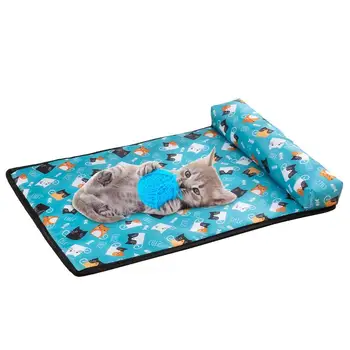 Köpek yatağı Mat Yaz Soğutma Pedi Köpek yatak Yastık İle Köpekler Kediler Buz İpek Battaniye Soğutma Pet Yatak evcil hayvan aksesuarları