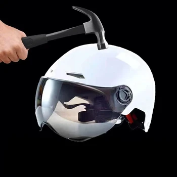 Yaz Motosiklet Elektrikli Araç Erkek ve Dişi Güneş Koruma ve Güneşlik Evrensel Dört Mevsim Güvenlik Yarım Helmet52 / 62cm