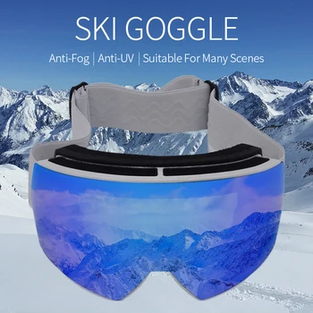 JSJM Yeni Kayak gözlüğü Yetişkin Çift Katmanlı Anti-Sis kayak gözlüğü Kış Açık Kayak Rüzgar Geçirmez Koruma Güvenlik Gözlükleri Unisex