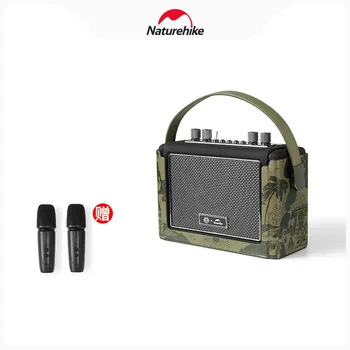 Naturehike Açık Karaoke Ses Bluetooth Hoparlör Subwoofer Mini Kamp Hoparlör Kablosuz Mikrofon