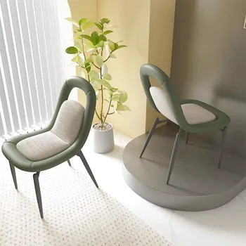 İskandinav Rahatlatıcı Accent yemek sandalyeleri Salon Arkalığı Oturma Odası yemek sandalyeleri ofis taburesi Silla Comedor Mobilya YX50DC
