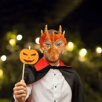 Ejderha Maskesi Cosplay Başlık Unisex kostüm aksesuarı yüz kapatma Karnaval Cadılar Bayramı Sahne Performansı Parti Favor Festivali