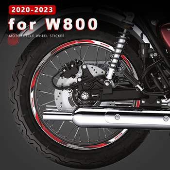 Motosiklet Tekerlek Sticker Su Geçirmez Jant Çıkartması Şerit Kawasaki W800 Aksesuarları W 800 Cafe 2020 2021 2022 2023 Motosiklet Parçası