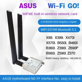 Kablosuz kart WIFI6E Bluetooth ASUS Masaüstü Kartı H610M B660M B550 Z370