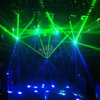 8 ADET / GRUP futbol ışın 12 adet RGBW 4ın1 LED futbol hareketli kafa ışık sonsuz rotasyon DJ disko parti ışın sahne aydınlatma