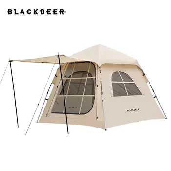 Blackdeer Otomatik Çadır 3-4 Kişi Kamp Çadırı,Kolay Anında Kurulum Taşınabilir Sırt Çantasıyla Güneş Barınağı, Seyahat
