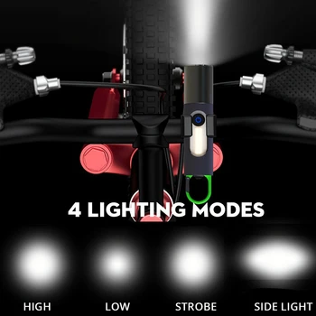 LED COB ışıklı anahtarlık güçlü ışık USB Mini açık kamp ışıkları 4 modları 300mAh tip-C şarj balıkçılık tırmanma aydınlatma