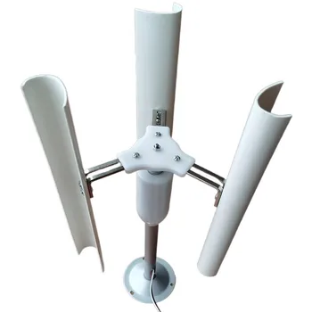 Dikey eksenli rüzgar türbini modeli üç fazlı sabit mıknatıslı jeneratör fırıldak oyuncak gece lambası üretim DIY ekran