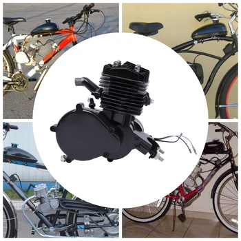 Tam Set Bisiklet Motoru 2 Zamanlı 80cc Benzinli Motorlu Bisiklet Motor Kiti 2700rpm 80cc / 0.02 gal 2 Zamanlı 2 Silindirli Bisiklet Motoru