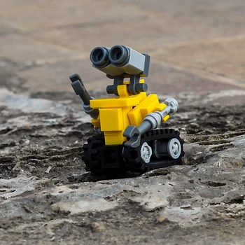 Mini Walle Film DUVARI.E Eva Robot Modeli Yapı Taşları Tuğla Setleri Klasik Bebekler Çocuk Oyuncakları Çocuklar İçin Hediye