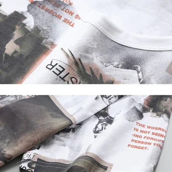 Yaz T Shirt Erkek Streetwear Moda Graffiti Baskı Kısa Kollu Gömlek Boy Tees Tops bol tişört Artı Boyutu 10XL HA082