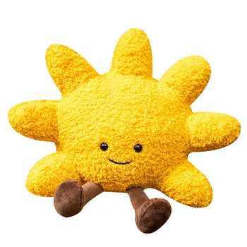 Kawaii Peluş güneş yastığı Yaratıcı Güneş peluş oyuncaklar Dolması Yumuşak Araba kanepe yastığı Bebek Sevimli Ev Dekorasyon Hediye Çocuklar için