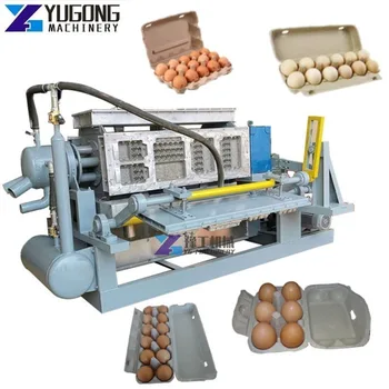 Fabrika Kaynağı Kağıt Yumurta Tepsisi Makinesi Yumurta Karton Kutu Yapma Makinesi Yumurta Palet Üretim Hattı İyi Fiyat ile Satılık