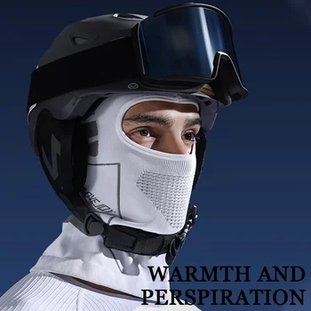 Kış Kayak Bisiklet Balaclava Avcılık Termal Tam Yüz Maskesi Nefes Rüzgar Geçirmez Sıcaklık Baş Boyun Kapak Unisex Kask Astar Kapağı