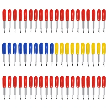 100 Adet Kesme Bıçakları Cricut Keşfet Hava / Hava 2 Üreticisi İfade 30 45 60 Derece Vinil Kesme Yedek Bıçaklar