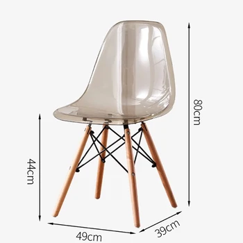Plastik Mutfak Yemek Sandalyesi Modern İskandinav Balkon yemek sandalyeleri Oturma Odası Tasarım Salonu Cadeiras De Jantar Ev Eşyaları