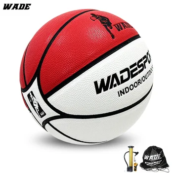 WADE Orijinal Sevimli Çift Renk Ruhu PU Deri topu Kapalı ve Açık Yetişkin Basketbol için boyutu 7