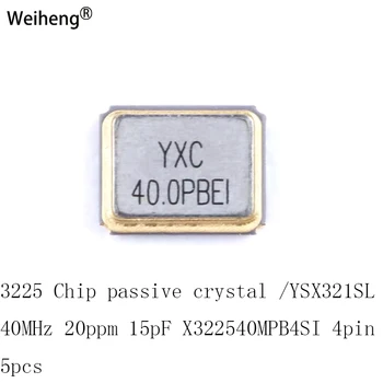 5 ADET 3225 Çip Pasif Kristal /YSX321SL 40 MHz 20ppm 15pf X322540MPB4SI 4pın