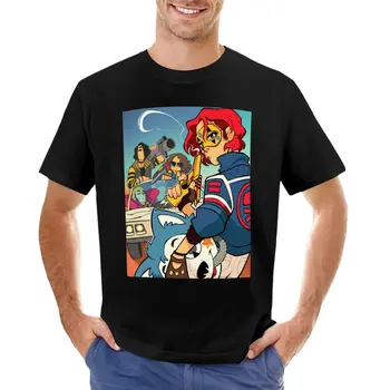 Emo Punk Grubu Poster Karikatürümsü T-Shirt Büyük Boy t-shirt tişörtleri erkekler için