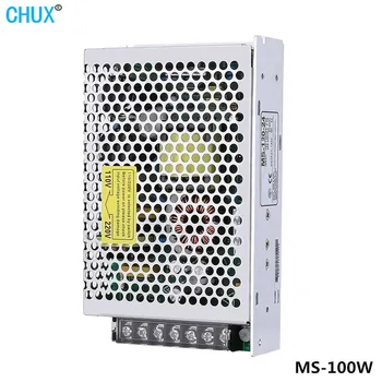 CHUX 100 W Anahtarlama Güç Kaynağı 12 V 5 v 15 v 24 v 48 v Küçük Hacimli LED Şerit ışık AC DC MS100W Tek Çıkışlı smps Güç Kaynakları