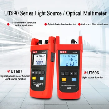 UNI - T UT696 UT697 optik Multimetre Güç ölçer ve LS ışık kaynağı test cihazı Sağlamak 1310nm ve 1550nm çift Dalga Boyları
