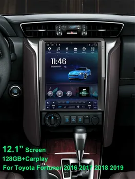 Araba Bluetooth Ekran PX6 Android GPS Navigasyon Multimedya Oynatıcı Toyota Fortuner Hilux 2016 İçin 12.1 