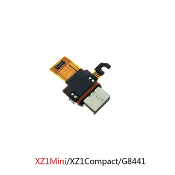 USB Şarj şarj doku Flex Kablo Sony Xperia XZ İçin XZ1 XZ1mini XZP Premium Kompakt Onarım parçaları Bağlantı Noktası