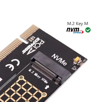 M. 2 NVME SSD PCIe 4.0 Adaptör Kartı 64Gbps M2 M Anahtar PCIe X4 Adaptörü Masaüstü PCI-E GEN4 Tam Hız Alüminyum Soğutucu ile