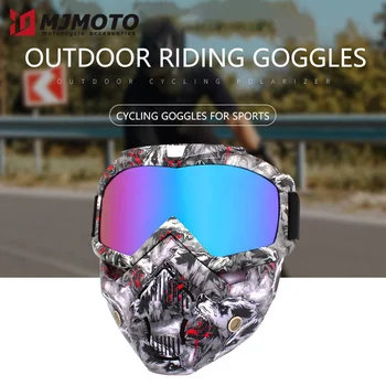 Açık Yarım Kask Rüzgar Geçirmez Maske Gözlük PC Lens Kaplama Lens Sürme Gözlük Anti-Ultraviyole Off-Road motosiklet gözlüğü