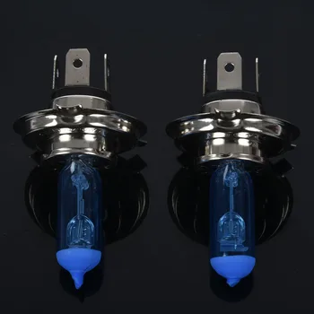 2 adet H4 100 W 6000 K BEYAZ ARABA XENON HID HALOJEN kafa lambası ampulleri ışık lambası
